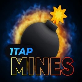 1Tap Mines slot logo by Turbo Games at LuckyWins Casino