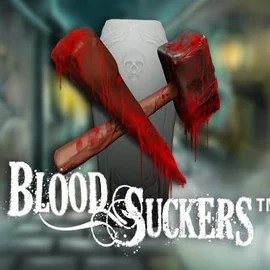 Logo of Blood Suckers from NetEnt at LuckyWins Casino