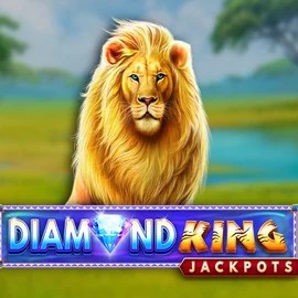 Diamond King Jackpots slot logo by SpinPlay Games at LuckyWins Casino