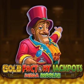 Gold Factory Jackpots Mega Moolah slot icon by Aurum Signature Studios, available at LuckyWins Casino