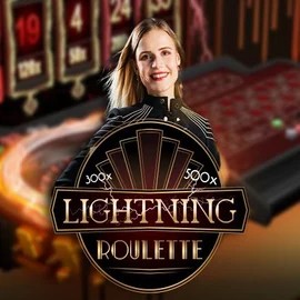 Lightning Roulette logo by Evolution at LuckyWins Casino