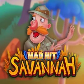 Try Mad Hit Savannah slot by RubyPlay on luckywinscasino.eu – logo image