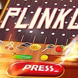 Plinko slot logo by BGAMING at LuckyWins CasinoPlinko