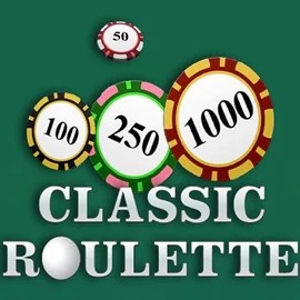 Roulette slot logo by OneTouch Games at LuckyWins Casino
