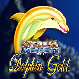 Dolphin Gold with Stellar Jackpots casino game by Lightning Box Game – featured logo at LuckyWins Casino
