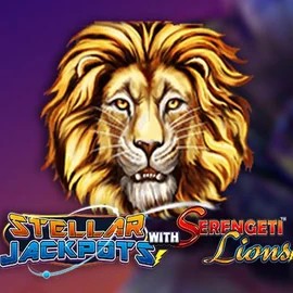 Stellar Jackpots with Serengeti Lions slot visual from Lightning Box Game available on luckywinscasino.eu