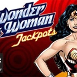 Wonder Woman Jackpots logo by Amaya at LuckyWins Casino